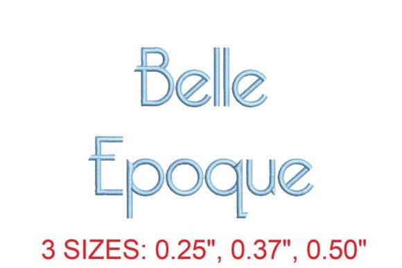 Belle Epoque Embroidery Font