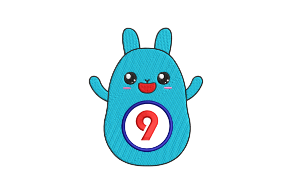 Cute Rabbit Number 9: A Smart Brand Patch Choice