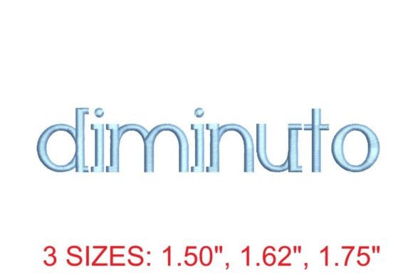 Diminuto RG Embroidery Font