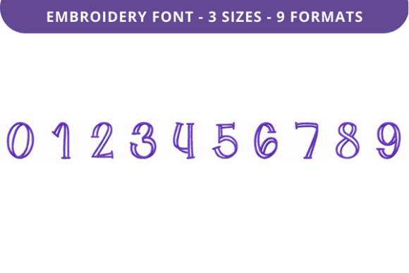 Flat Alfredo Font 0 to 9