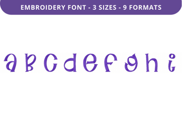 Flat Alfredo Font Uppercase A to I