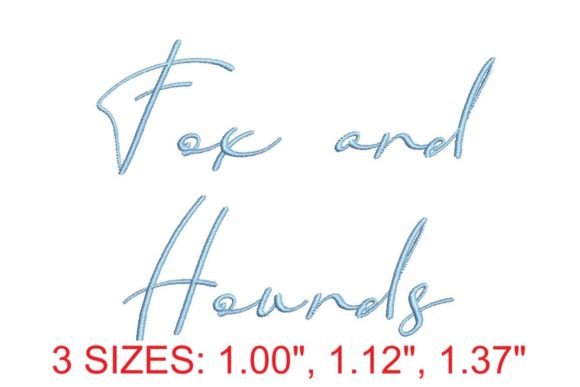 Fox and Hounds Embroidery Font