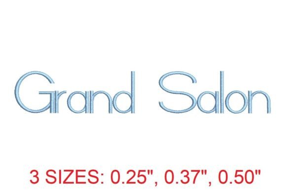 Grand Salon Embroidery Font Review