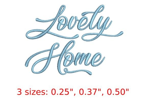 Lovely Home Embroidery Font
