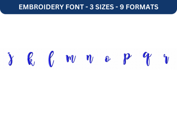 Magnolia Sky Font Lower J to R