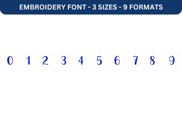 Magnolia Sky Font Number 0 to 9