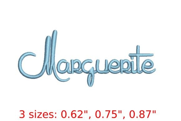 Marguerite Embroidery Font