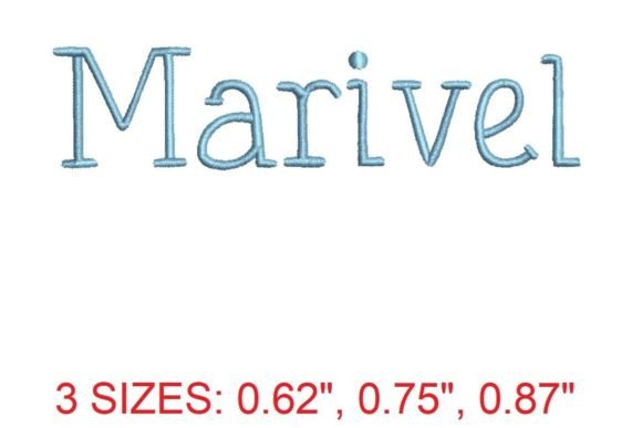 Marivel Embroidery Font Review
