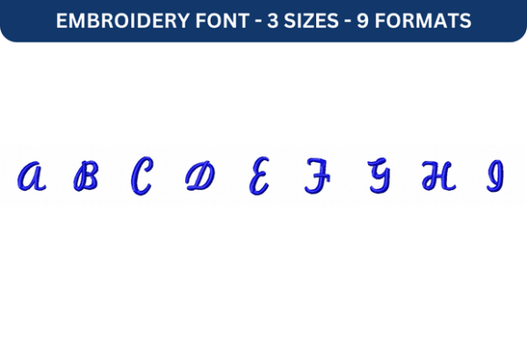 Marketing Script Font Upper A to I