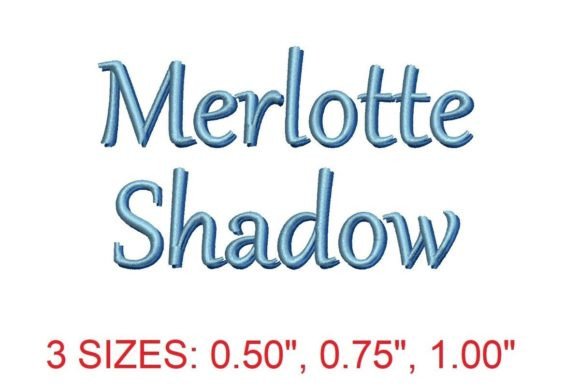 Merlotte Shadow Embroidery Font