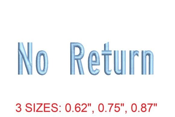 No Return Font