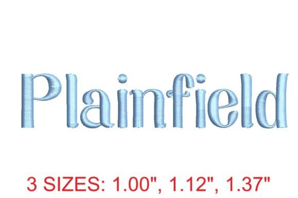 Plainfield Embroidery Font Review