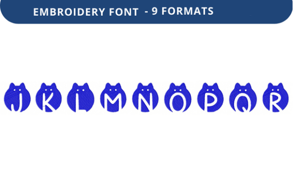 Skulls and Kitties Font J to R