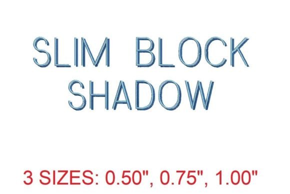 Slim Block Shadow Font
