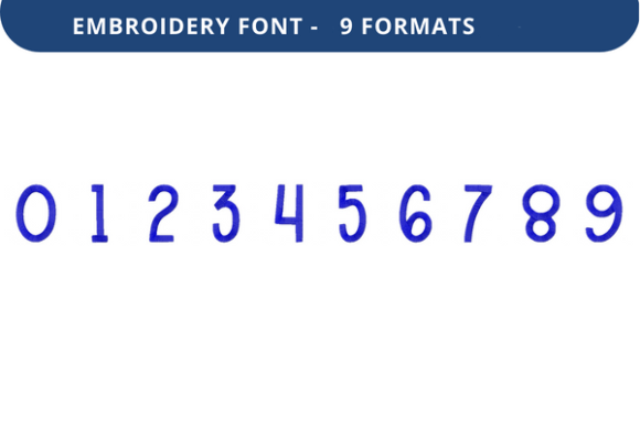 Taffy Luck Font 0 to 9